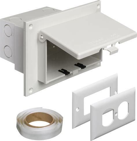 exterior flush mount electrical box|flush mount electrical outlet box.